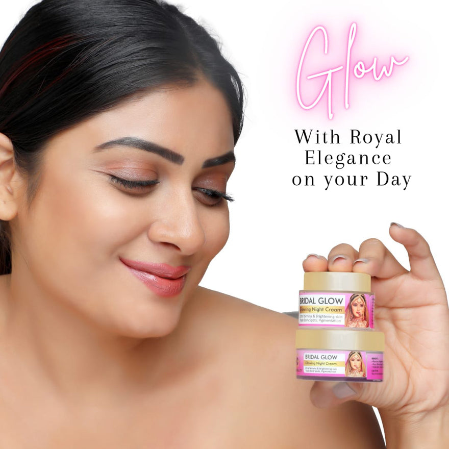 BRIDAL GLOWING NIGHT CREAM | 7 days results | Ultimate Fairness & Glowing Skin