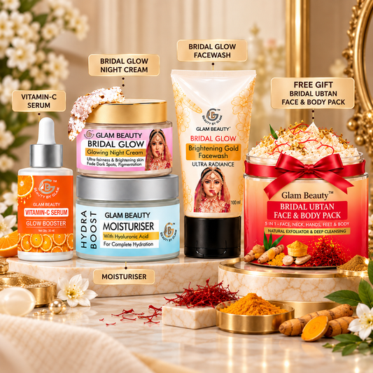 FLAT 50% OFF on Bridal Combo! &
Get a FREE Bridal Ubtan Face & Body Pack Worth ₹1,250!