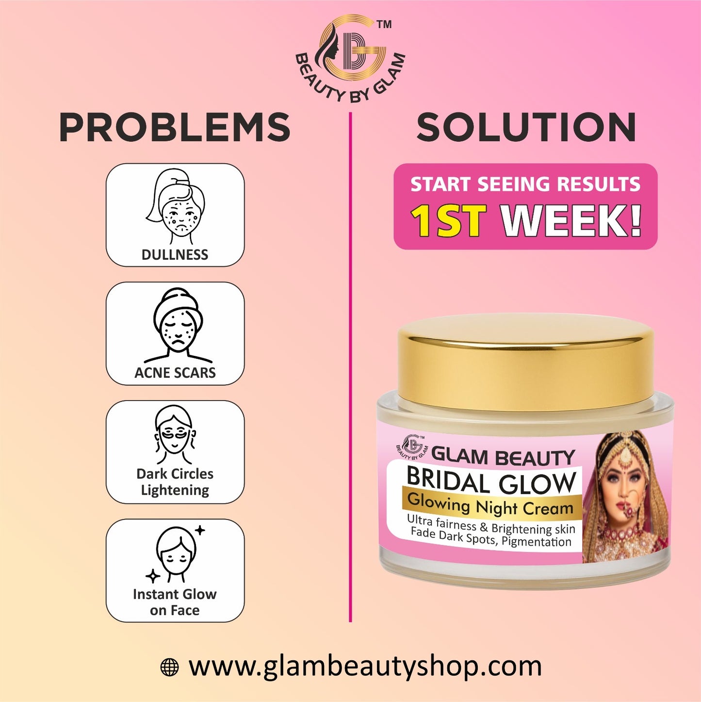 Buy 2 Get 1 Free Bridal Glow Night Cream