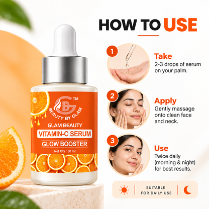 VITAMIN C SERUM GLOW BOOSTER | Boosts collagen for firmer, smoother skin