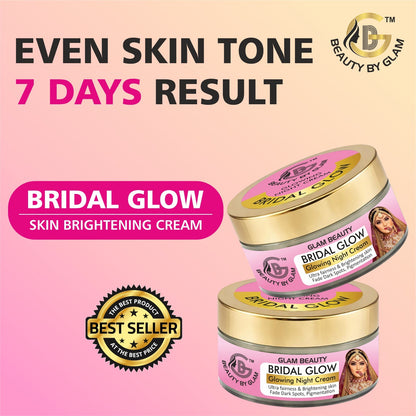 50 gms- BRIDAL GLOWING NIGHT CREAM | 7 days results | Ultimate Fairness & Glowing Skin (Copy)