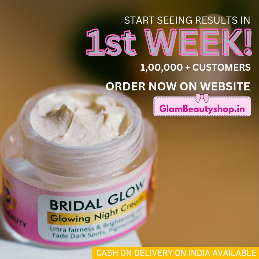 BRIDAL GLOWING NIGHT CREAM | 7 days results | Dullness Dark Spots Pigmentation correction | Ultimate Fairness & Glowing Skin | Brightening Skin