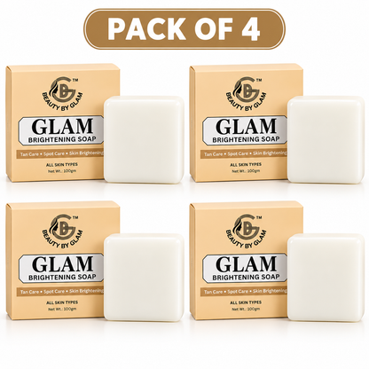 Pack of 4 Glam Brightening Soap - Kojic Soap | Skin radiance & deep cleansing | 100 gms (Copy)