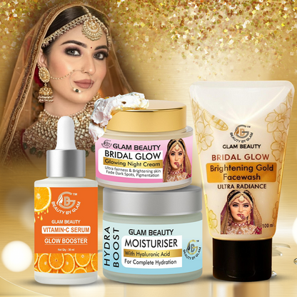 Bridal Bundle (Night Cream + Day Cream + Facewash + Serum)