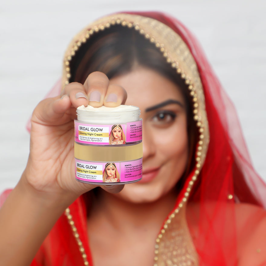 BRIDAL GLOWING NIGHT CREAM | 7 days results | Dullness Dark Spots Pigmentation correction | Ultimate Fairness & Glowing Skin | Brightening Skin