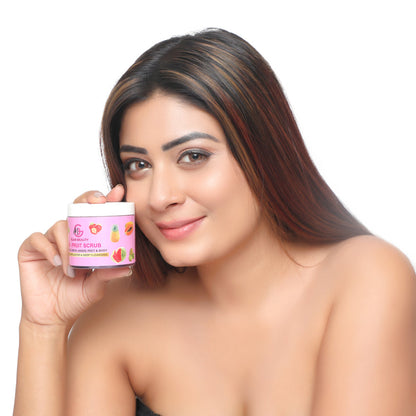 MIX-FRUIT SCRUB | Removes dead skin, tan, and impurities for smooth, radiant glow