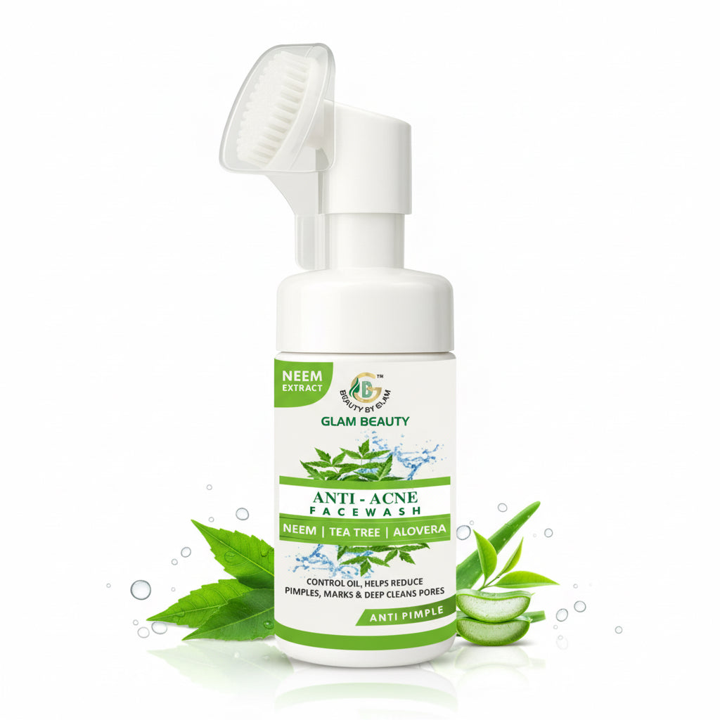 NEEM AND TEA TREE FACE WASH | Anti-Acne Cleanser | For Oily Skin