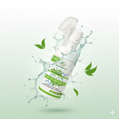 NEEM AND TEA TREE FACE WASH | Anti-Acne Cleanser | For Oily Skin