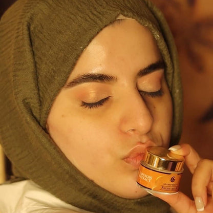 SAFFRON GLOW NIGHT CREAM Brightens complexion & Overnight Skin repair
