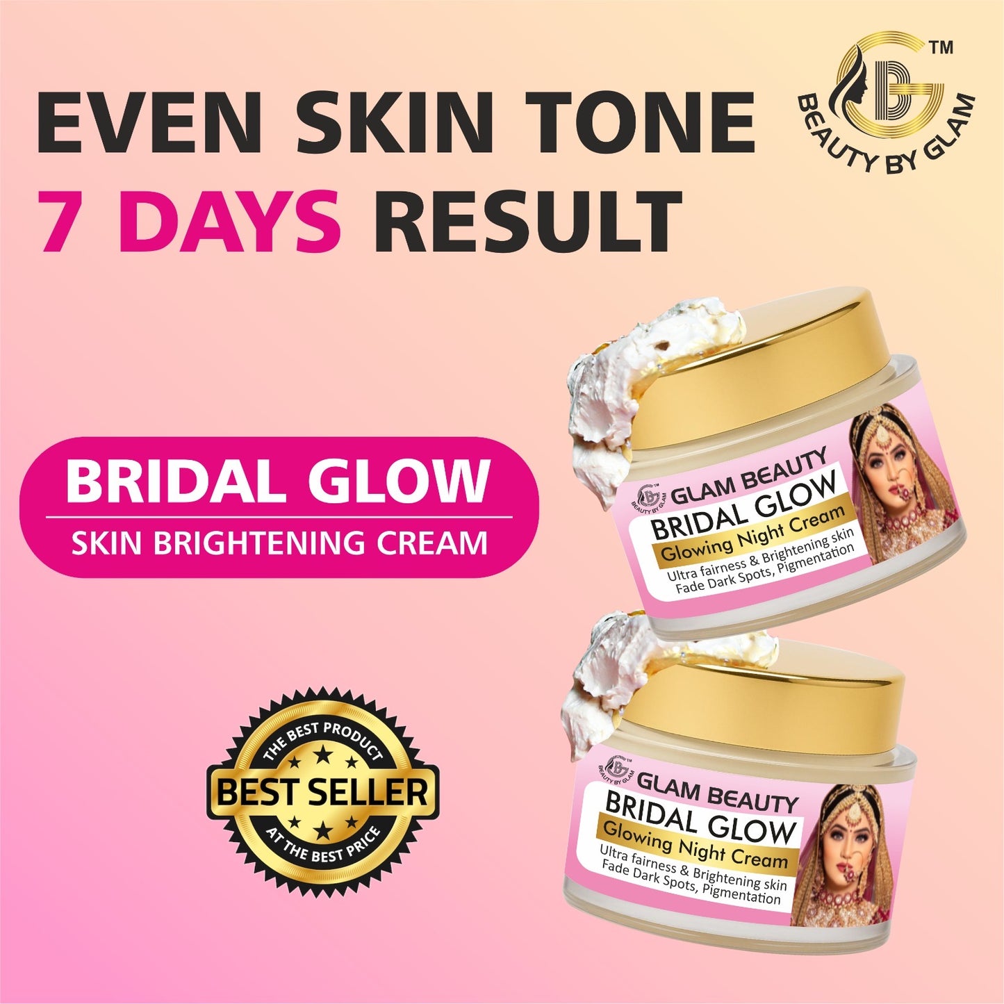 BRIDAL GLOWING NIGHT CREAM | 7 days results | Dullness Dark Spots Pigmentation correction | Ultimate Fairness & Glowing Skin | Brightening Skin