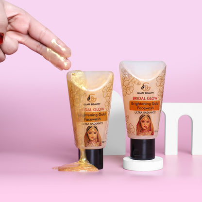 Buy 1 Get 1 Free BRIDAL GLOW Brightening Gold Facewash | Instant glow.