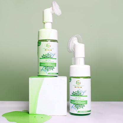 NEEM AND TEA TREE FACE WASH | Anti-Acne Cleanser | For Oily Skin