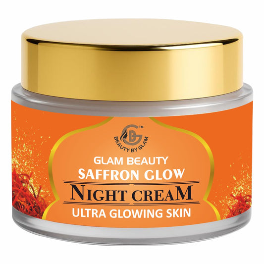 SAFFRON GLOW NIGHT CREAM Brightens complexion | Reduces dark spots | Deeply nourishing | Visible results in 7 days | Lightweight formula | Overnight repair | Evens skin tone | All skin types