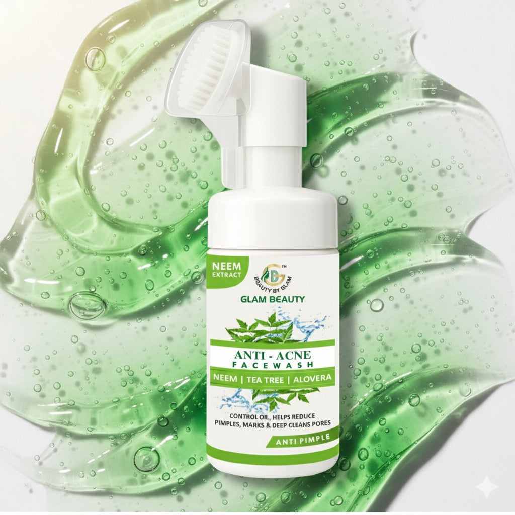 NEEM AND TEA TREE FACE WASH | Anti-Acne Cleanser | For Oily Skin