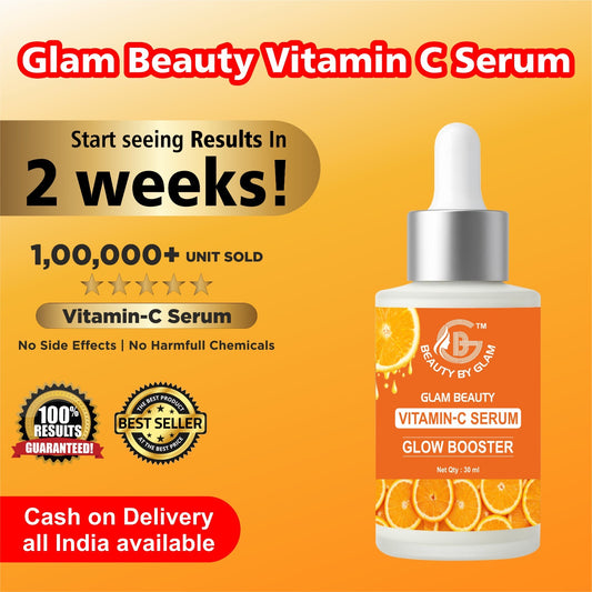 VITAMIN C SERUM GLOW BOOSTER | Boosts collagen for firmer, smoother skin | Lightweight, fast-absorbing formula | Anti Ageing | Fades dark spots and hyperpigmentation