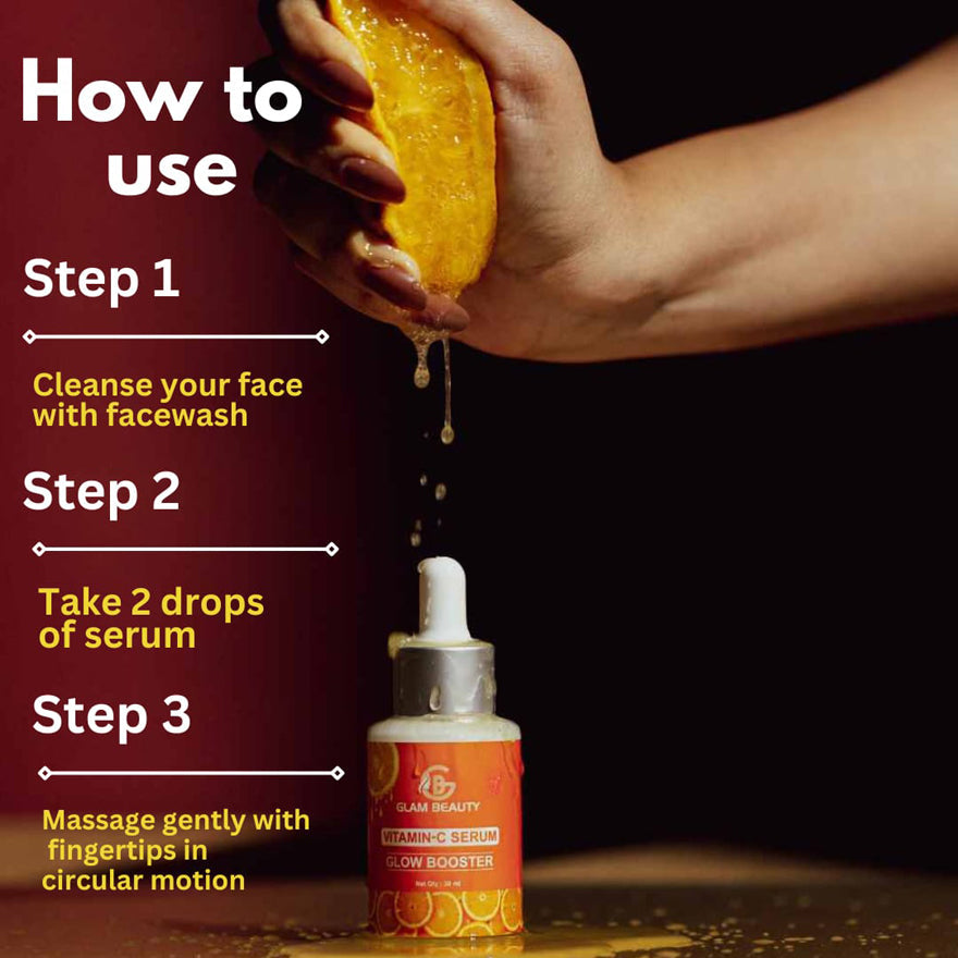 VITAMIN C SERUM GLOW BOOSTER | Boosts collagen for firmer, smoother skin