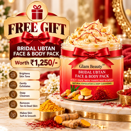 FLAT 50% OFF on Bridal Combo! &
Get a FREE Bridal Ubtan Face & Body Pack Worth ₹1,250!