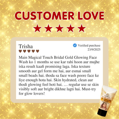 Buy 1 Get 1 Free BRIDAL GLOW Brightening Gold Facewash | Instant glow.