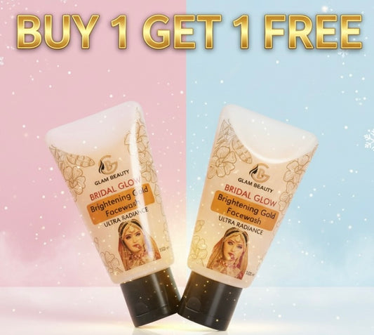 Buy 1 Get 1 Free BRIDAL GLOW Brightening Gold Facewash | Instant glow | Deeply cleanse | Tan removal & skin polishing | Exfoliate