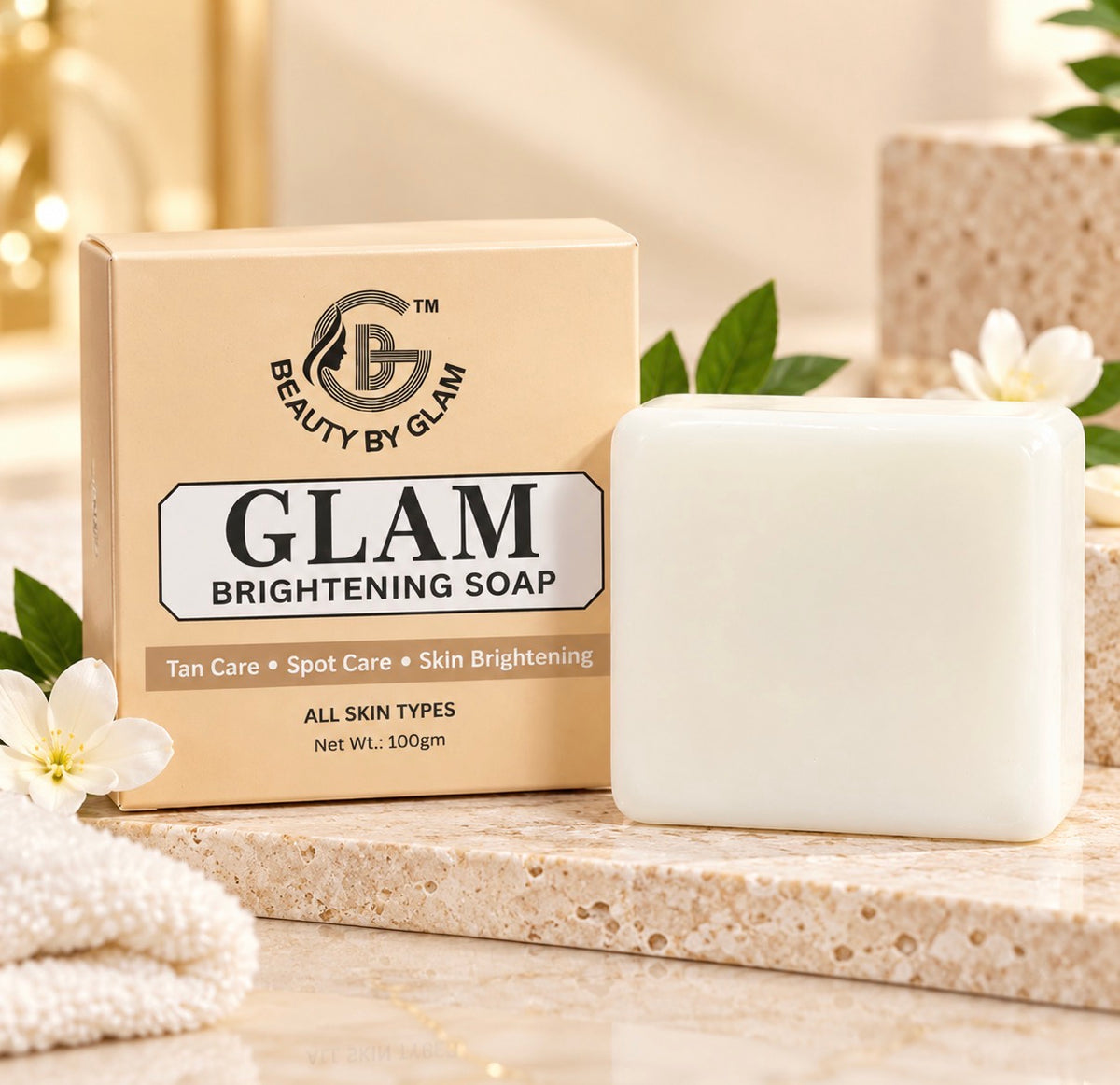 Glam Brightening Soap - Kojic Soap | Skin radiance & deep cleansing | 100 gms