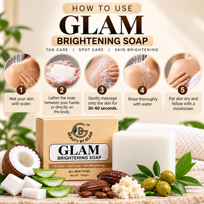 Glam Brightening Soap - Kojic Soap | Skin radiance & deep cleansing | 100 gms