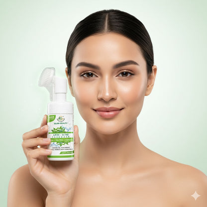 NEEM AND TEA TREE FACE WASH | Anti-Acne Cleanser | For Oily Skin