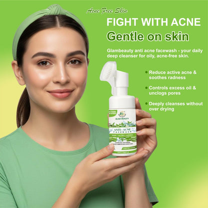 NEEM AND TEA TREE FACE WASH | Anti-Acne Cleanser | For Oily Skin