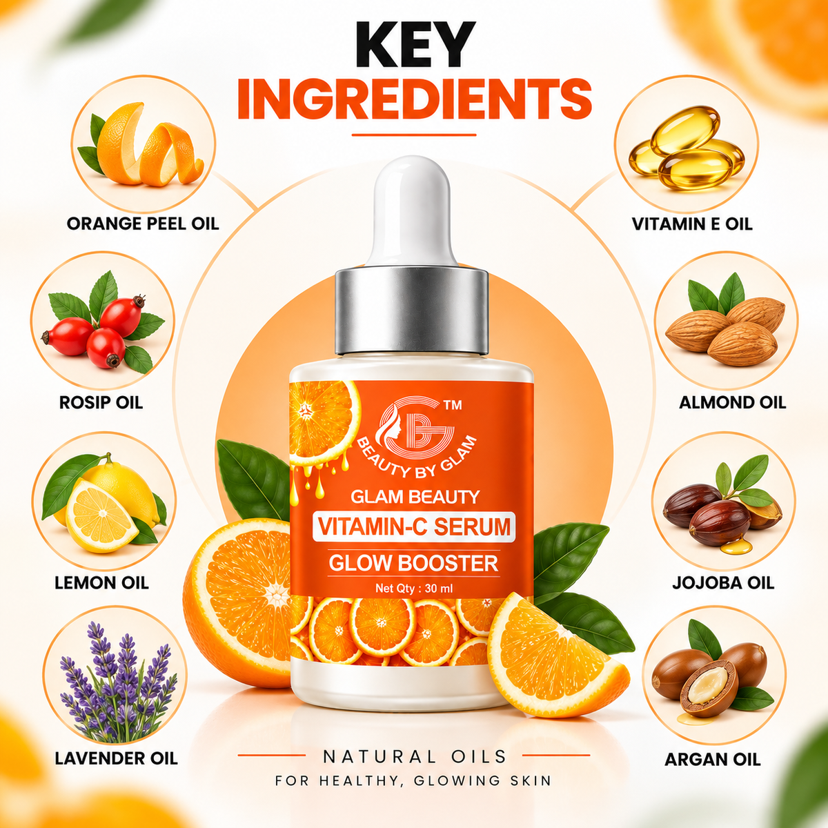 VITAMIN C SERUM GLOW BOOSTER | Boosts collagen for firmer, smoother skin