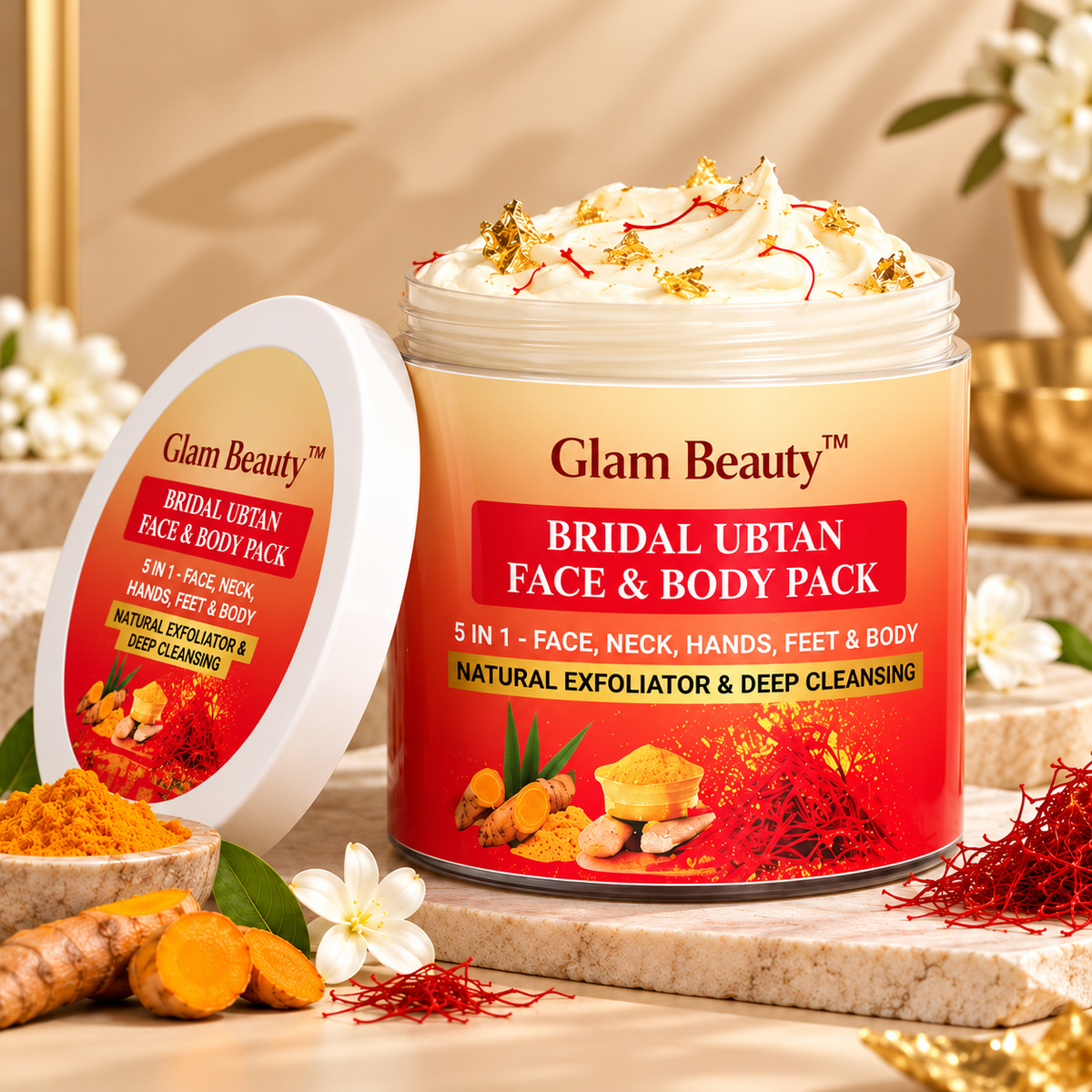 Buy 1-Get 1 BRIDAL UBTAN FACE & BODY PACK  | Brightening, Tan Removal & Skin Polishing.